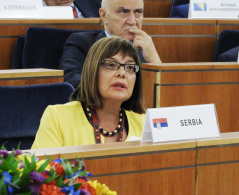 12 July 2018 The National Assembly Speaker at the 3rd summit of parliament speakers of Central and Eastern Europe in Warsaw